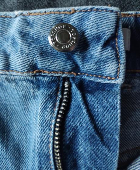 Riflová sukňa topshop, topshop,s