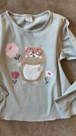 Krásne bavlnené tričko lindex veľ.128 top stav, lindex,128