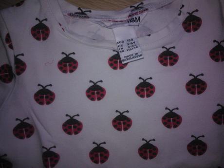 Tricko cervene, h&m,104