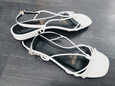 Biele sandálky, h&m,40