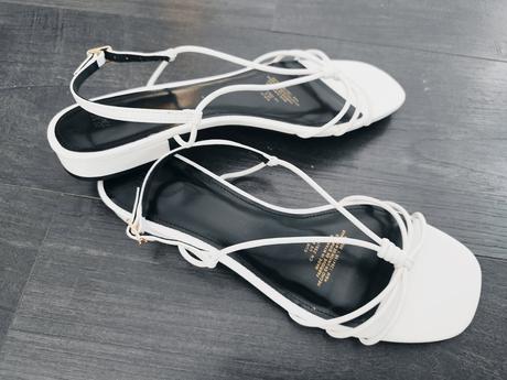 Biele sandálky, h&m,40