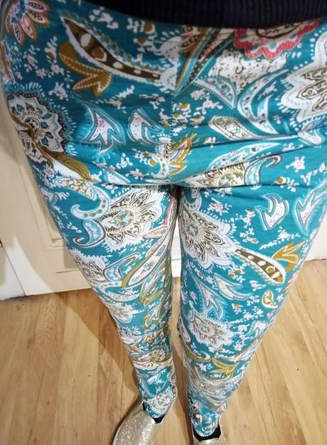 Bavlnene pyzamove nohavice, xs