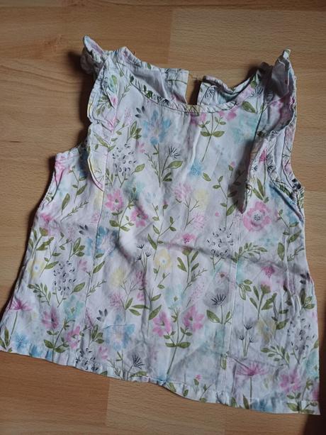 3x letný kvetovaný top v.86 / 12-18mes, next,86