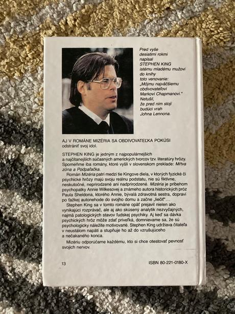 Mizéria king stephen-prvé vyd.1991, 