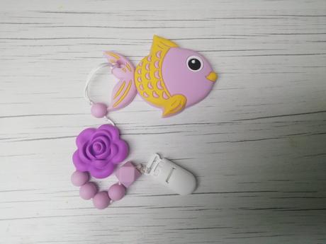 Hryzatko aj klip na cumlíky-rybička, 