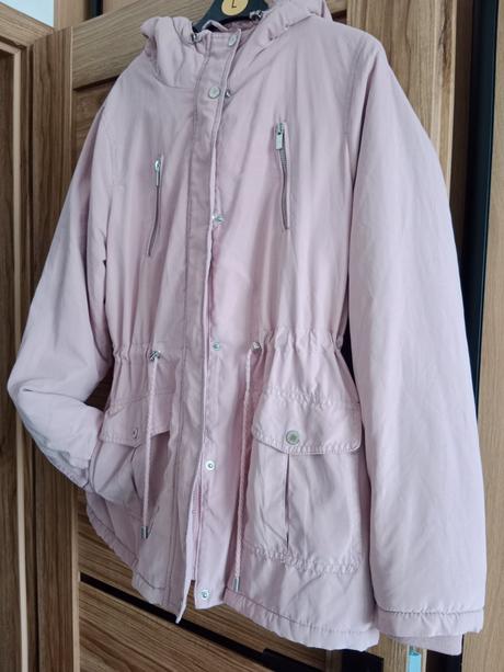 Jemná tepla ružová bunda/vetrovka, c&a,40