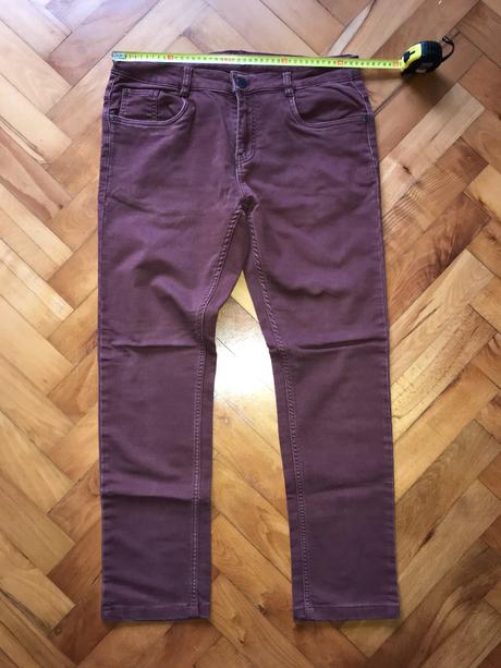 Elastické bordové nohavice, 34