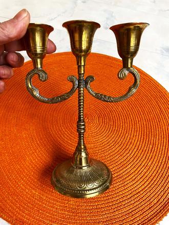 Starožitný svietnik kandeláber, 