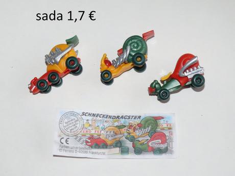 Kinder slimáci autá, 