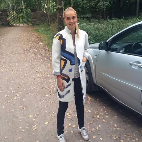 Graffiti vintage prechodny kabat v.m/l, l / m