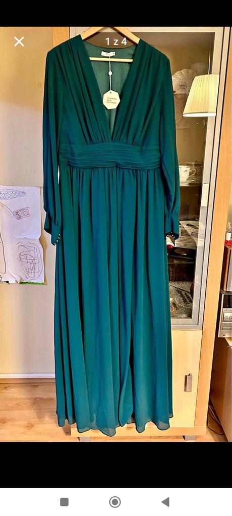 Krásne zelené šaty veľkosť 46, 46