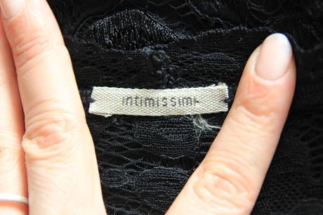 Čierne elegantné čipkované šaty, intimissimi, s, intimissimi,s