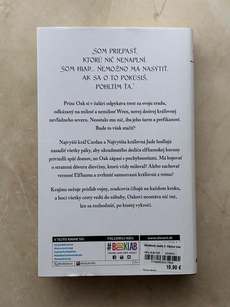 Nová kniha vaznov tron - holly black, 