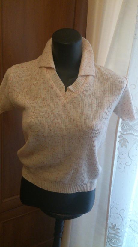 Krémove teplejšie tričko, veľkosť xs/s elastické, broadway,xs