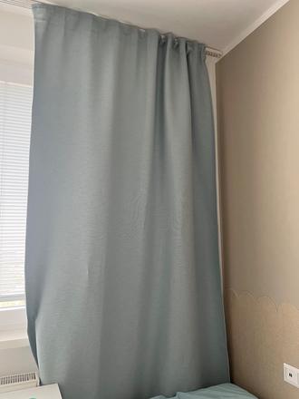 Ikea zavesy vilborg stmavujuce tyrkysove, 