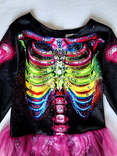 Kostra so sukničkou - halloweensky kostým veľ.116,