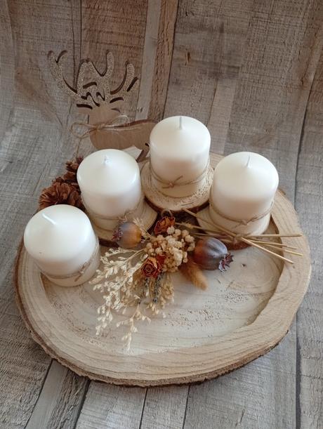 Adventný veniec v rustikálnom štýle, 