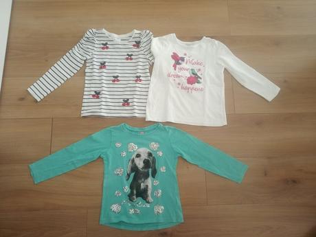 Tričká s dlhým rukávom 3 eurá / ks, 122