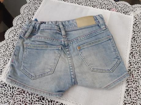 Riflove sortky s trblietkami pre 4 az 5 rocne diev, h&m,110