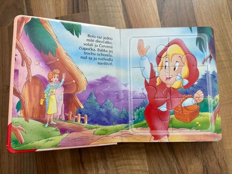Puzzle kniha červená čiapočka, 