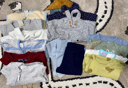 Balík oblečenia veľ. 62 h&m, c&a, reserved, 50–62