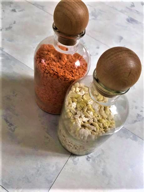 Sklenené dózy / 2 ks, 