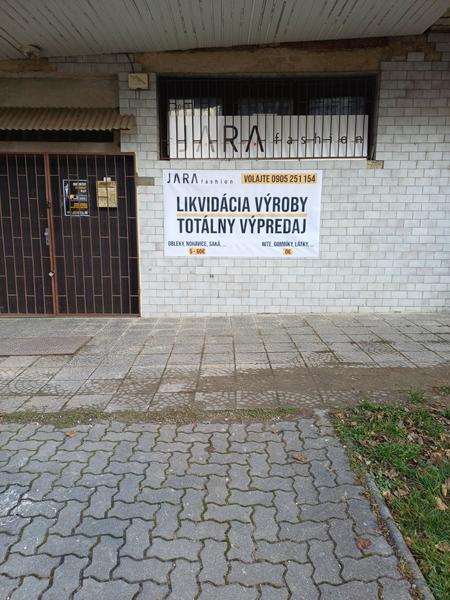 Rozkvet - likvidácia výroby