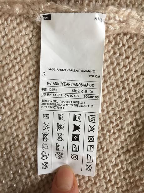 Trblietkavý pulóver, benetton,122