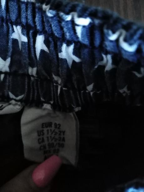 Modre roll-on nohavice, h&m,92