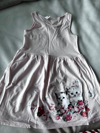 H&m mačičkové šaty vel. 4-6, h&m,116