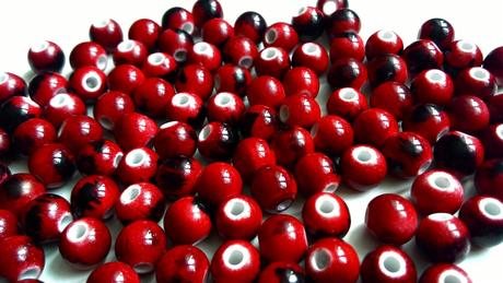 Korálky fŕkané 8 mm,