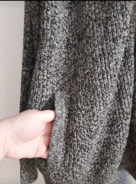 Melirovany cierny sveter, f&f,xxxl