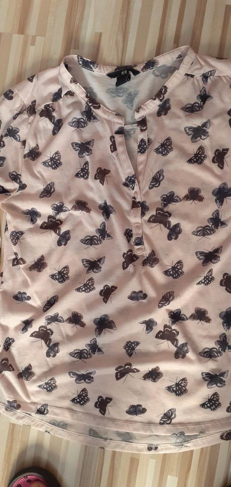 Motýlikova blúzka, h&m,s