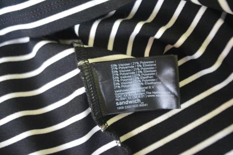 Sandwich, čierno-biele šaty veľ. l/xl, l