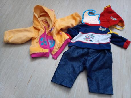 Chou chou sada macko+prúžkové pyžamo 48cm,