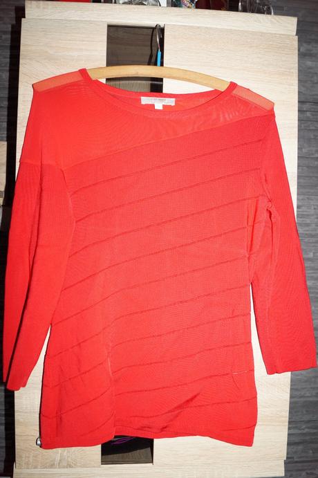 Červený svetrík, vero moda,l
