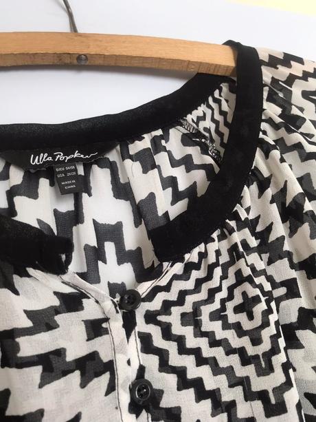 Blúzka s geometrickým vzorom, 4xl