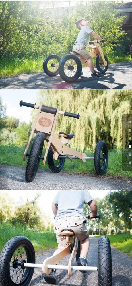 Trybike drevené odrazadlo, 