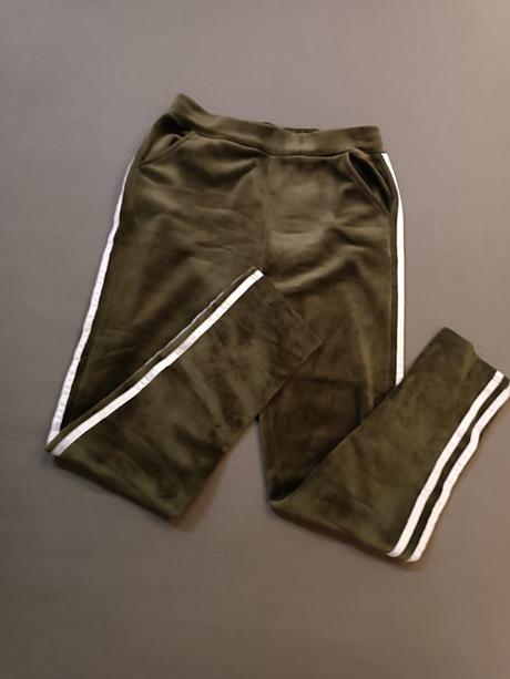 Damske velurove zateplene teplaky, l