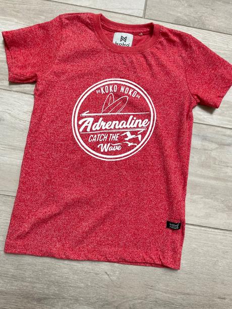 Koko noko tričko červené melírované, 116