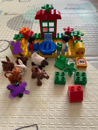 Lego duplo kocky a podložka, 