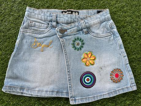 Desigual riflová sukňa, desigual,110