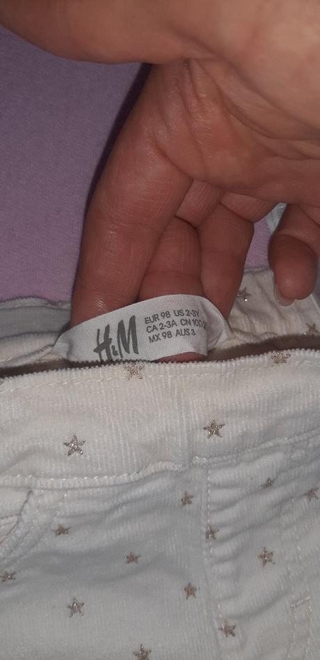 Nohavice, h&m,98