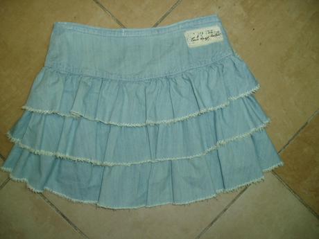 Riflová volánová sukňa, colours of the world,36