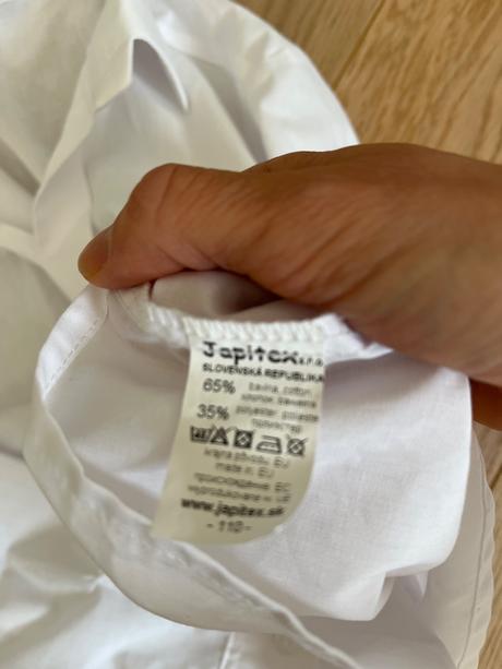 Biela slavnostna kosela vel.110, 110