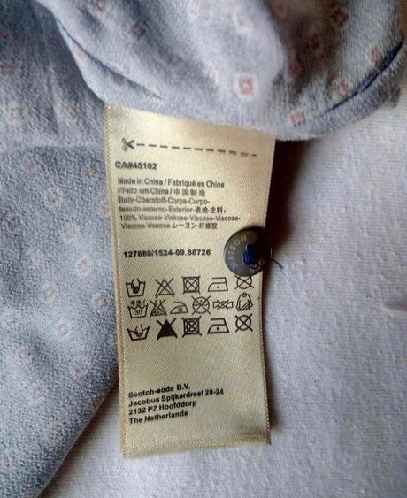 Modrá vzorovaná tunika/šaty scotch&soda s/m, s