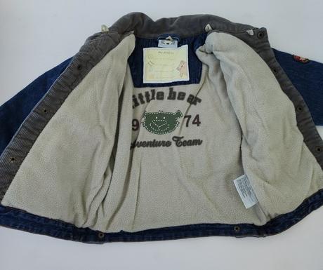 Zateplená riflová bundička, 98