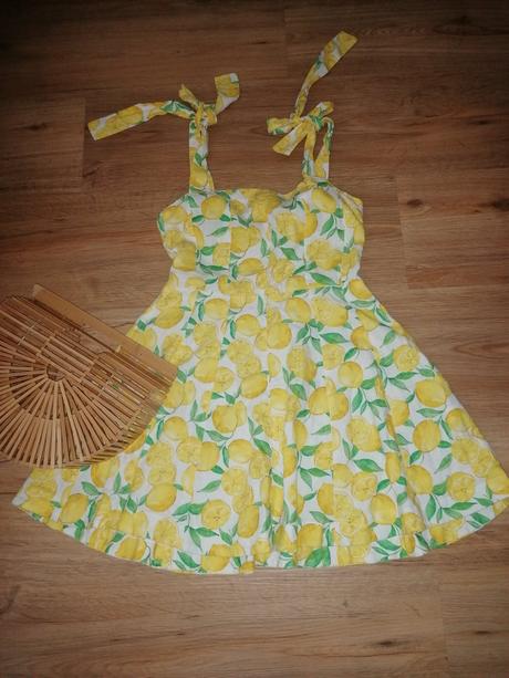 Zara krasne citronove šaty, zara,m