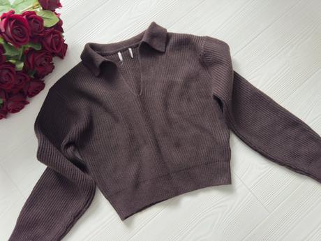 H&m - čokoládový sveter, h&m,s