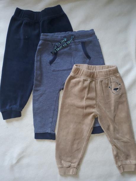 Pudlove teplaky 3ks 74/80 cena spolu, h&m,74